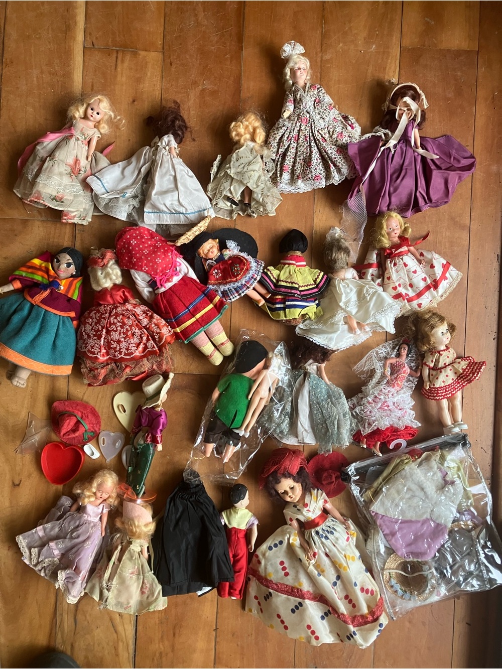 Vintage Assorted Kids Dolls Collection - Mixed Colors antique dolls